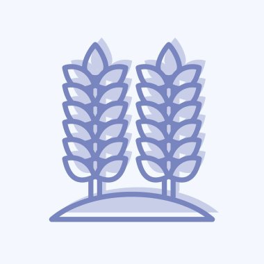 Icon Agriculture. related to Environment symbol. two tone style. simple illustration. conservation. earth. clean
