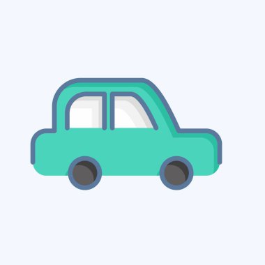 Icon Car. related to Car Service symbol. Doodle Style. repairin. engine. simple illustration