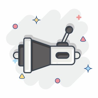 Icon Transmission. related to Car Service symbol. Comic Style. repairin. engine. simple illustration