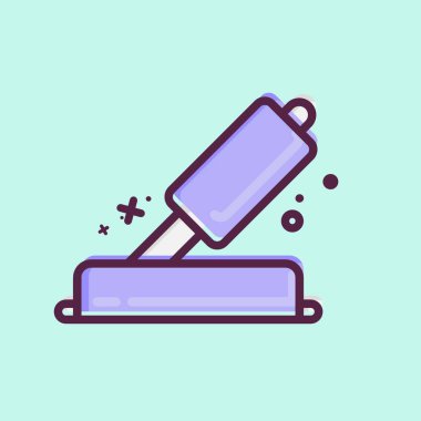 Icon Hand Brake. related to Car Service symbol. MBE Style. repairin. engine. simple illustration