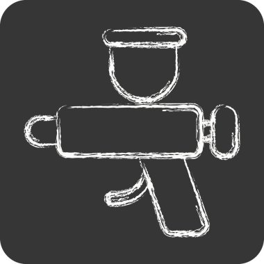 Icon Exterior. related to Car Service symbol. Chalk Style. repairin. engine. simple illustration