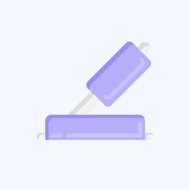 Icon Hand Brake. related to Car Service symbol. Flat Style. repairin. engine. simple illustration