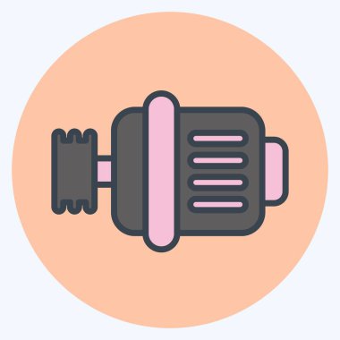 Icon Generator. related to Car Service symbol. Color Mate Style. repairin. engine. simple illustration