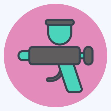 Icon Exterior. related to Car Service symbol. Color Mate Style. repairin. engine. simple illustration