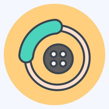 Icon Brakes. related to Car Service symbol. Color Mate Style. repairin. engine. simple illustration