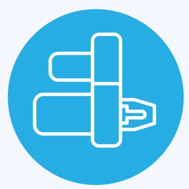 Icon Starter. related to Car Service symbol. Blue Eyes Style. repairin. engine. simple illustration