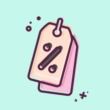 Icon Promotion. related to Contactless symbol. MBE Style. simple design editable. simple illustration