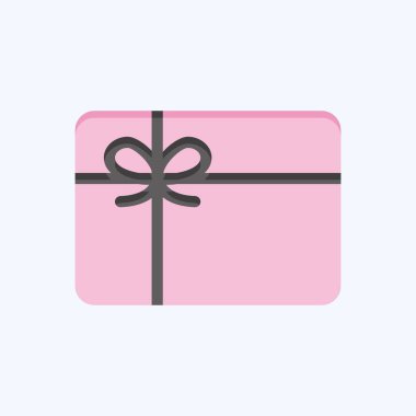 Icon Gift Card. related to Contactless symbol. Flat Style. simple design editable. simple illustration