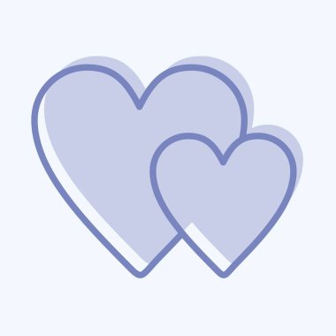 Icon Favorite. related to Contactless symbol. Two Tone Style. simple design editable. simple illustration