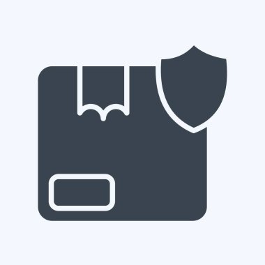 Icon Order Protection. related to Contactless symbol. glyph style. simple design editable. simple illustration