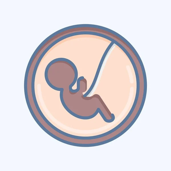 Icono Bebé Relacionado Con Símbolo Familia Diseño Simple Editable Ilustración — Archivo Imágenes Vectoriales