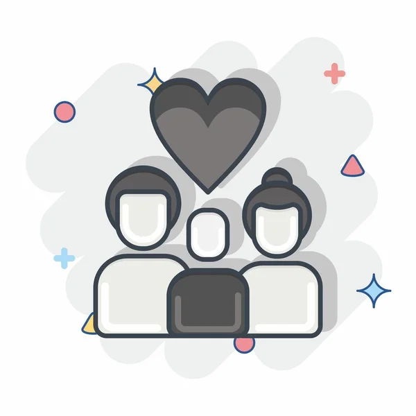 Icon Love Relacionado Com Símbolo Família Design Simples Editável Ilustração — Vetor de Stock