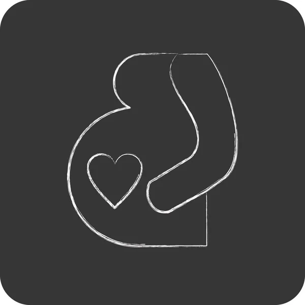 Ikone Schwangerschaft Verwandt Mit Dem Symbol Familie Einfaches Design Editierbar — Stockvektor