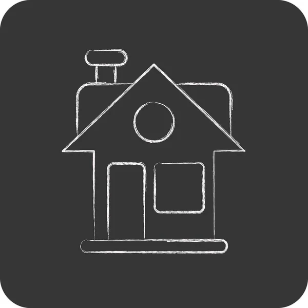 Icon House Relacionado Con Símbolo Familia Diseño Simple Editable Ilustración — Vector de stock
