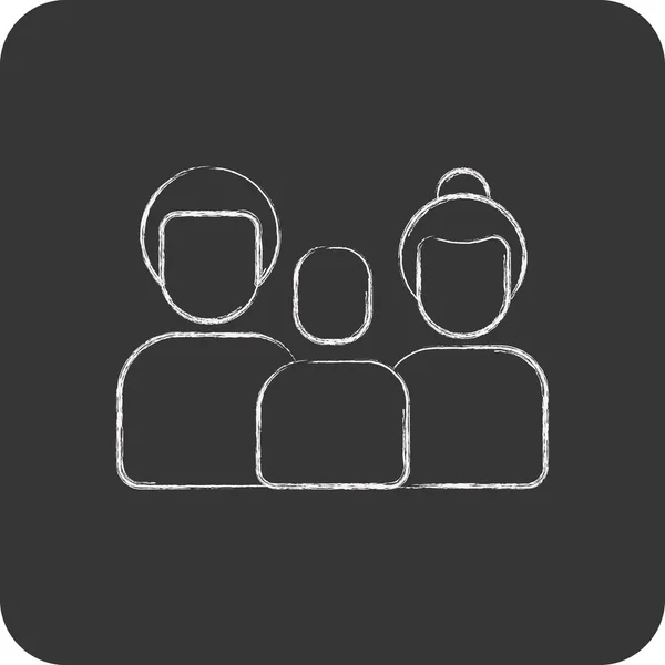 Οικογένεια Εικόνων Που Σχετίζονται Οικογενειακό Σύμβολο Απλό Σχεδιασμό Επεξεργάσιμο Απλή — Διανυσματικό Αρχείο