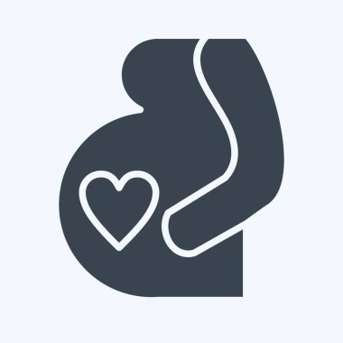 Simge Hamileliği. Aile sembolü ile ilgili. Basit dizayn edilebilir. Basit resimleme