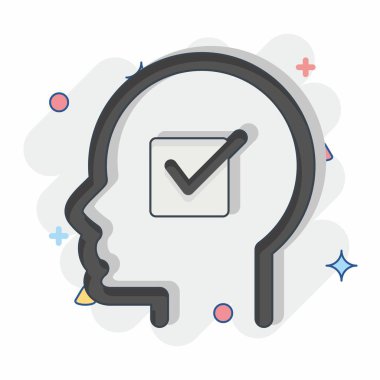 Simge inançları. Psikoloji Kişiliği sembolüyle ilgili. Basit dizayn edilebilir. Basit resimleme