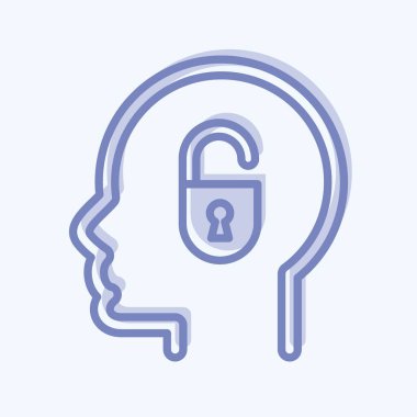 Simge Zayıflığı. Psikoloji Kişiliği sembolüyle ilgili. Basit dizayn edilebilir. Basit resimleme