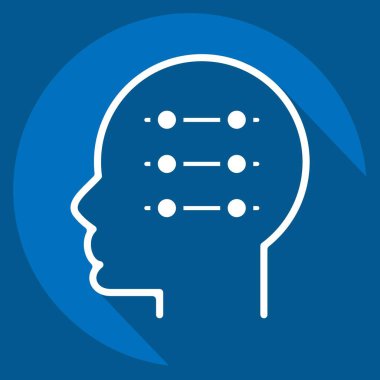 Simge Makinesi Öğrenme. Psikoloji Kişiliği sembolüyle ilgili. Basit dizayn edilebilir. Basit resimleme