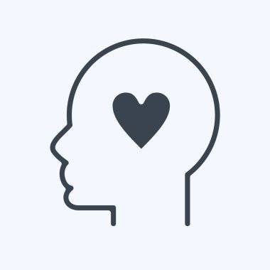 Simge İyiliği. Psikoloji Kişiliği sembolüyle ilgili. Basit dizayn edilebilir. Basit resimleme