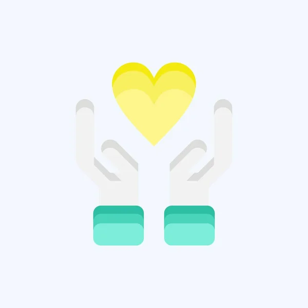 Icon Care Verwandt Mit Dem Symbol Familie Glyphen Stil Einfaches — Stockvektor
