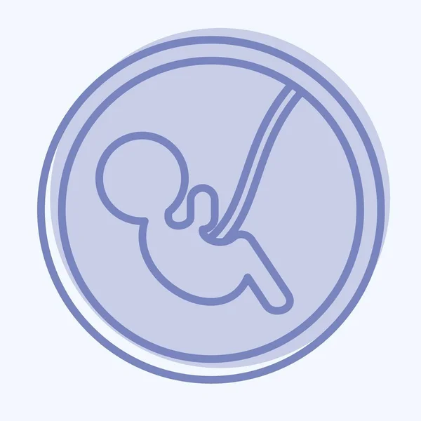 Icon Baby Relacionado Com Símbolo Família Estilo Dois Tons Design — Vetor de Stock