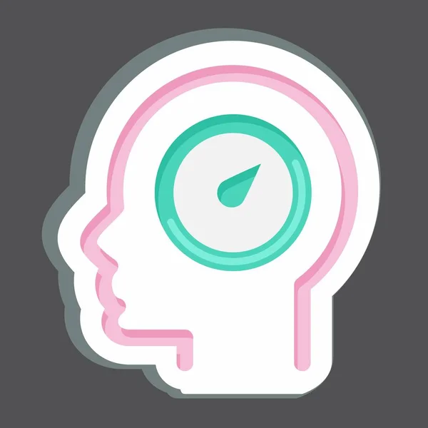 Icon Willpower Relacionado Com Psicologia Símbolo Personalidade Design Simples Editável — Vetor de Stock