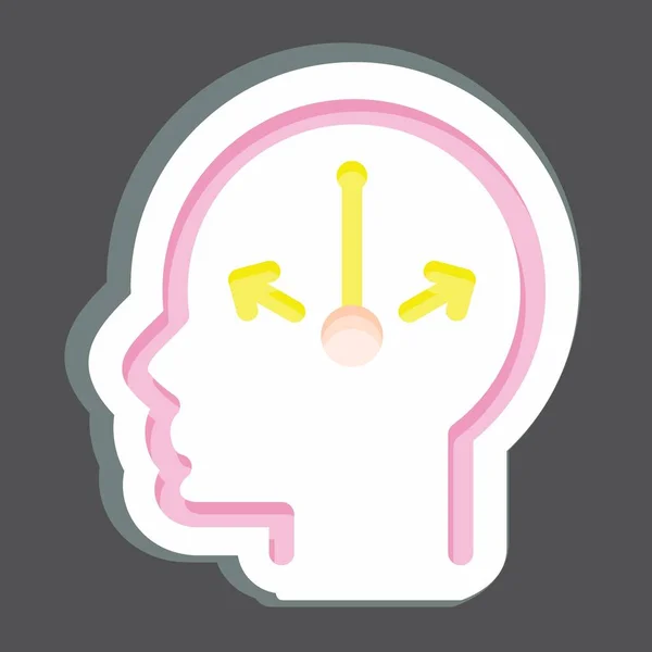 Icon Doubt Související Symbolem Psychologie Osobnosti Jednoduchý Design Upravitelný Jednoduchá — Stockový vektor
