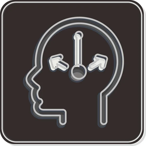 Icon Doubt Relacionado Com Psicologia Símbolo Personalidade Design Simples Editável — Vetor de Stock