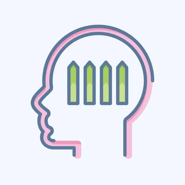 Ikone Autismus Zusammenhang Mit Psychologie Persönlichkeitssymbol Einfaches Design Editierbar Einfache — Stockvektor