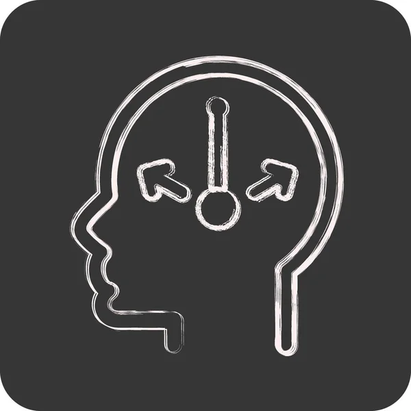Ikona Wątpliwości Związane Symbolem Osobowości Psychologicznej Prosty Projekt Można Edytować — Wektor stockowy