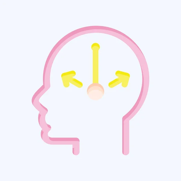 Icon Doubt Související Symbolem Psychologie Osobnosti Jednoduchý Design Upravitelný Jednoduchá — Stockový vektor
