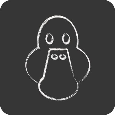 Simge ördeği. Hayvan kafası sembolüyle ilgili. Basit dizayn edilebilir. Basit resimleme