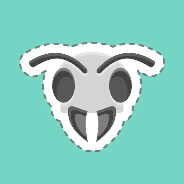 Symbolbiene Verwandt Mit Animal Head Symbol Einfaches Design Editierbar Einfache — Stockvektor