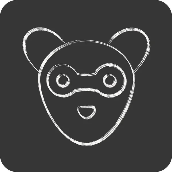Icon Ferret Related Animal Head Symbol Simple Design Editable Simple — Stock Vector
