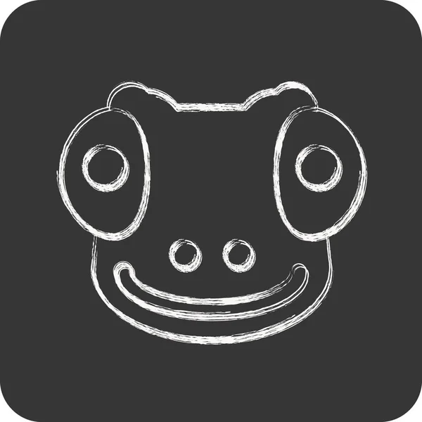 Icon Chameleon Related Animal Head Symbol Simple Design Editable Simple — Stock Vector