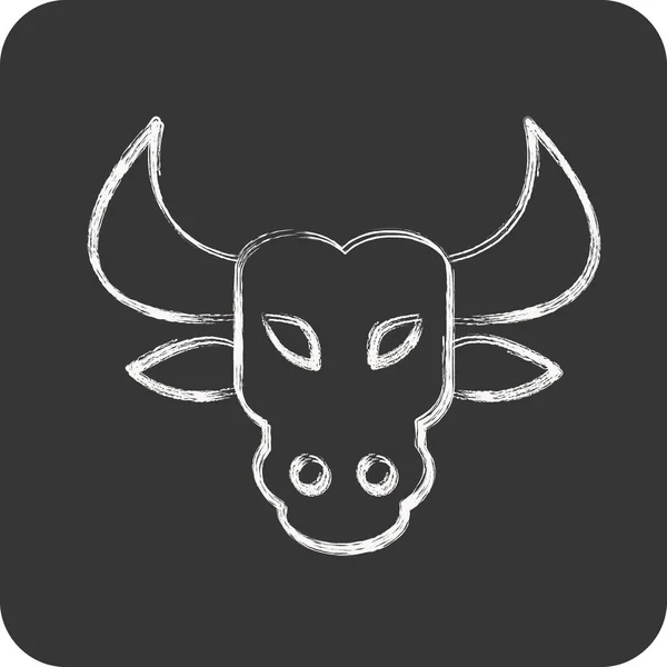 stock vector Icon Bull. related to Animal Head symbol. simple design editable. simple illustration