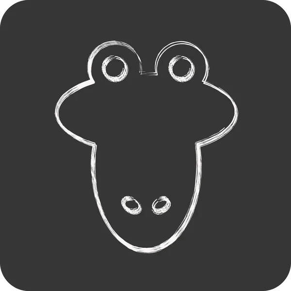 Icon Alligator Related Animal Head Symbol Simple Design Editable Simple — Stock Vector