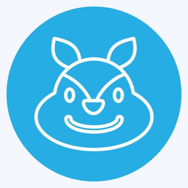 Simge sincabı. Hayvan kafası sembolüyle ilgili. Basit dizayn edilebilir. Basit resimleme