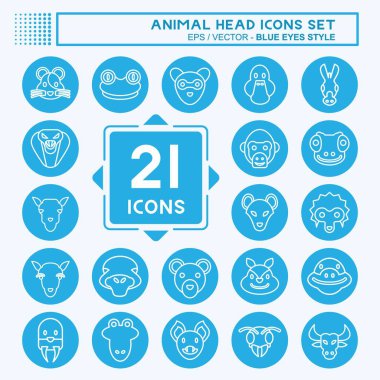 Hayvan Kafası İkonası. Eğitim sembolüyle ilgili. Basit dizayn edilebilir. Basit resimleme