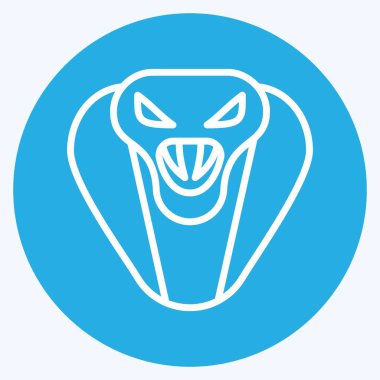 Simge Kobra. Hayvan kafası sembolüyle ilgili. Basit dizayn edilebilir. Basit resimleme