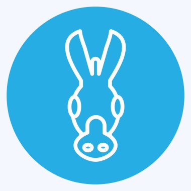 Simge Eşeği. Hayvan kafası sembolüyle ilgili. Basit dizayn edilebilir. Basit resimleme