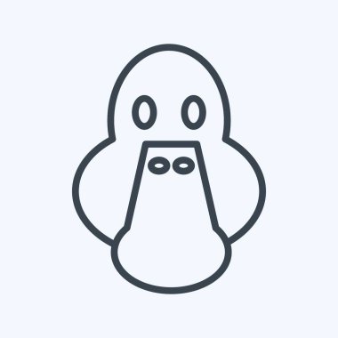 Simge ördeği. Hayvan kafası sembolüyle ilgili. Basit dizayn edilebilir. Basit resimleme