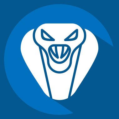 Simge Kobra. Hayvan kafası sembolüyle ilgili. Basit dizayn edilebilir. Basit resimleme