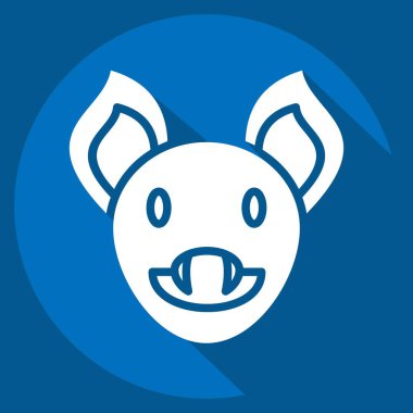 Simge Yarasa. Hayvan kafası sembolüyle ilgili. Basit dizayn edilebilir. Basit resimleme