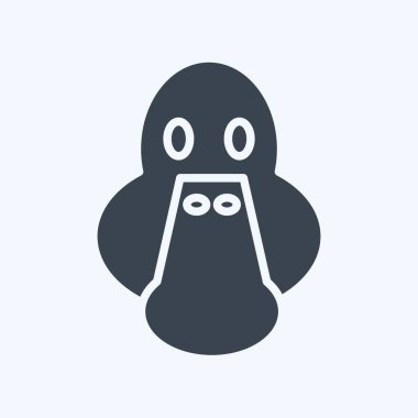 Simge ördeği. Hayvan kafası sembolüyle ilgili. Basit dizayn edilebilir. Basit resimleme