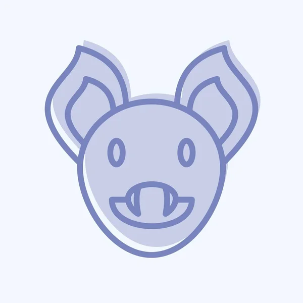 Symbolschläger Verwandt Mit Animal Head Symbol Einfaches Design Editierbar Einfache — Stockvektor
