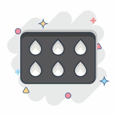 Simge Rengi Örnekleri. Berber dükkanı sembolüyle ilgili. Güzellik salonu. Basit resimleme