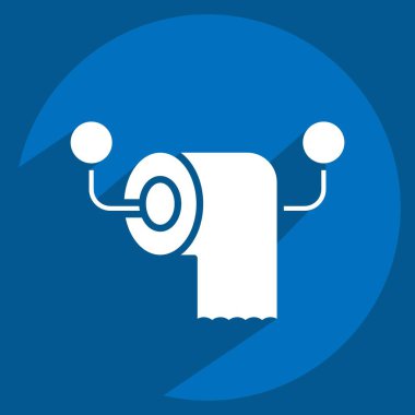 Simge pedi rulosu. Berber dükkanı sembolüyle ilgili. Güzellik salonu. Basit resimleme