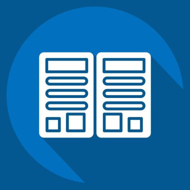 Simge Dergisi. Berber dükkanı sembolüyle ilgili. Güzellik salonu. Basit resimleme